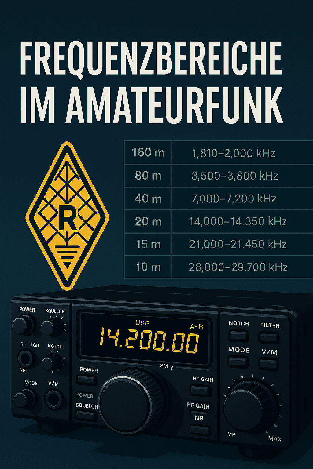 Frequenzbereiche im Amateurfunk
