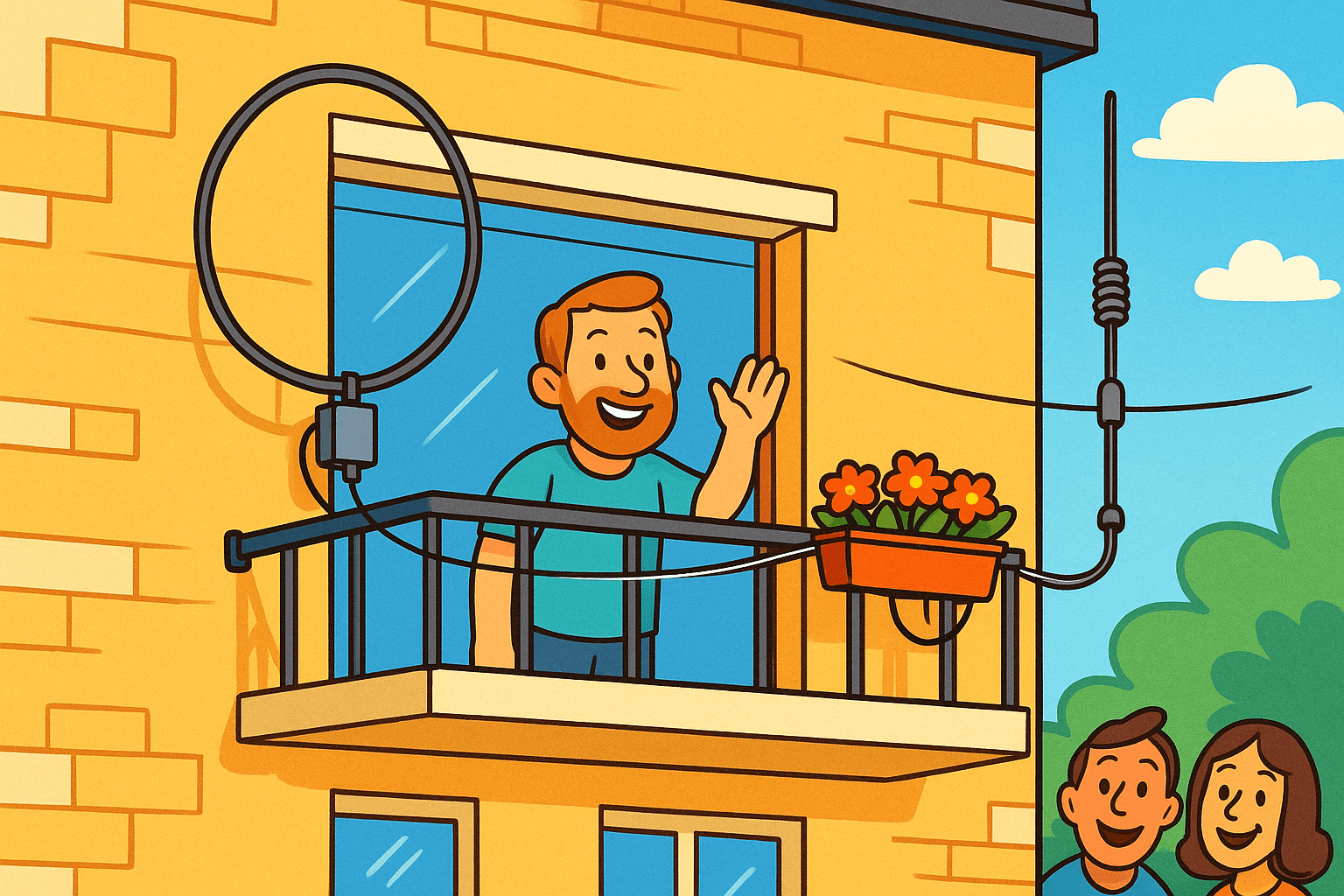 Die perfekte Balkon-Antenne