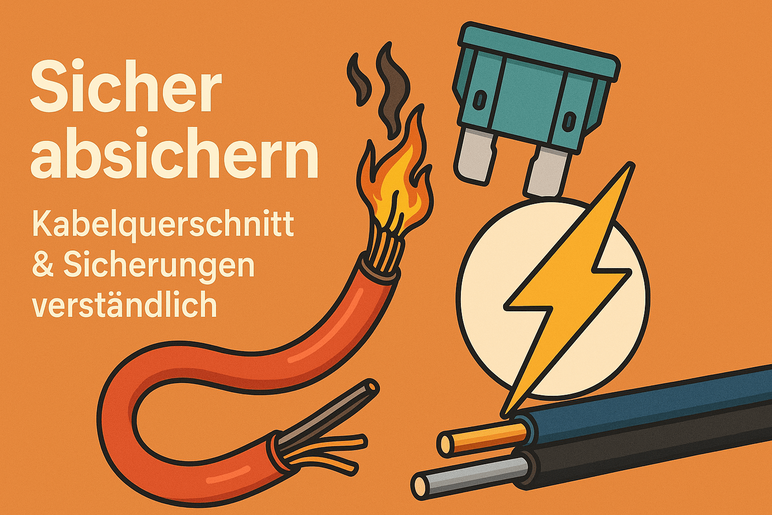 Kabelquerschnitt und Sicherungen